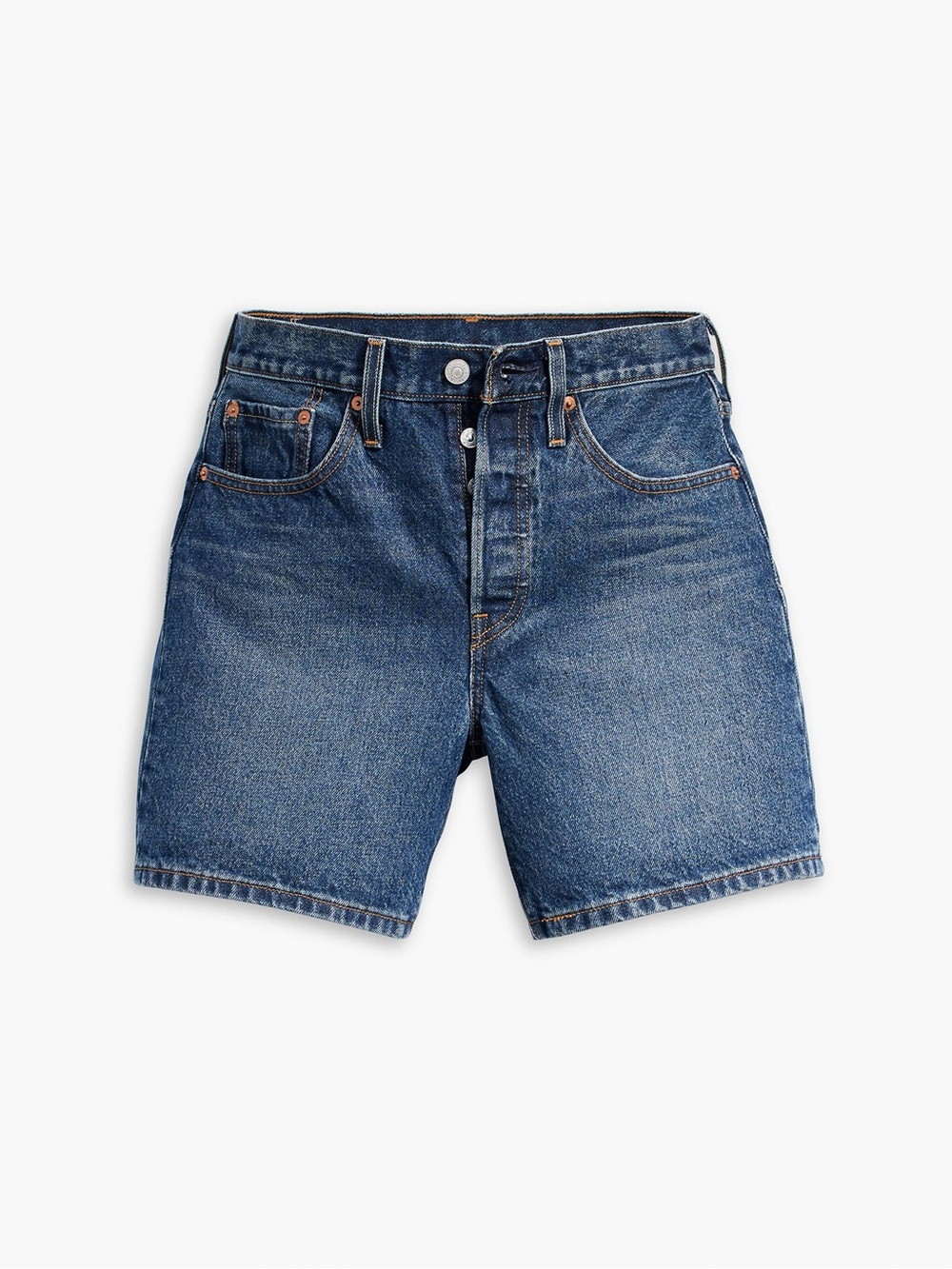 NEW Levi's 501 Mid-Thigh Denim Shorts Dark Wash Women’s Size 27